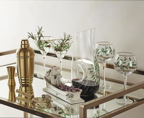 Lenox Holiday Decal Martini Glasses, Christmas Set of 4 - Image 4