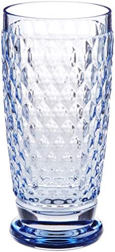 Villeroy & Boch Boston Blue Crystal Highball Glasses, Set of 4 by Unknown