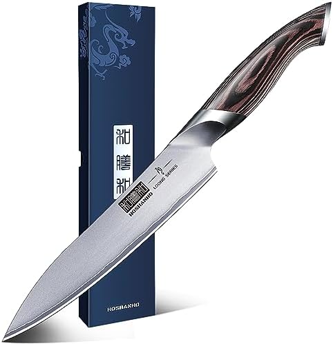 HOSHANHO 6 Inch Kitchen Knife, Ultra Sharp Japanese Kitchen Utility Knife by HOSHANHO