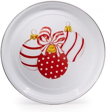 Golden Rabbit Enamelware Medium Tray, 15.5 inch, Ornament by GoldenRabbitEnamelware