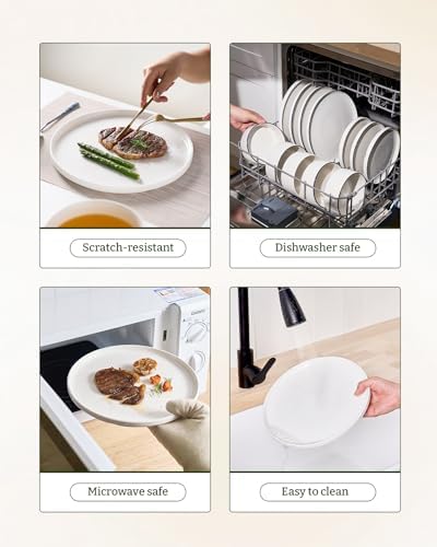 Famiware Porcelain 18-Piece Dinnerware Set, White - Image 6
