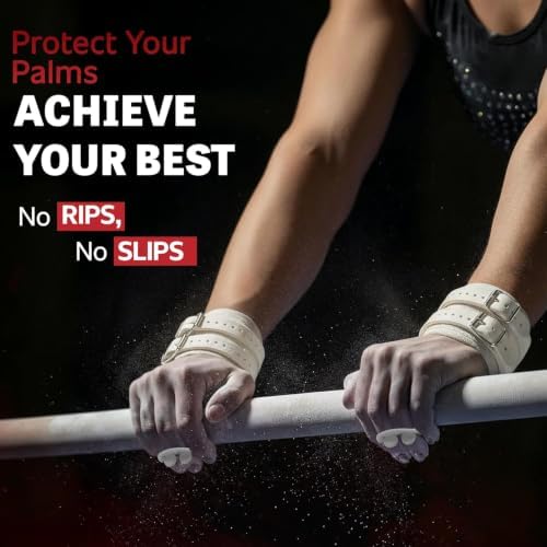 Reisport Women's Uneven Bar Gymnastics Grips - Durable Leather Hand Grips for Gymnastics Bars Women & Girls - Gymnastics Equipment & Accessories for Advanced Gymnasts - Image 4