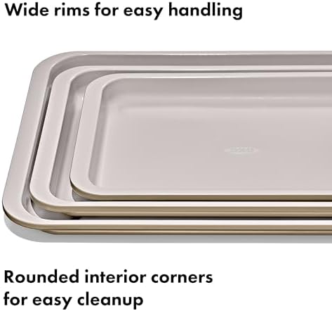 OXO Good Grips Non-Stick Pro Ceramic Coated Metal Bakeware 3-Piece Set - Image 3