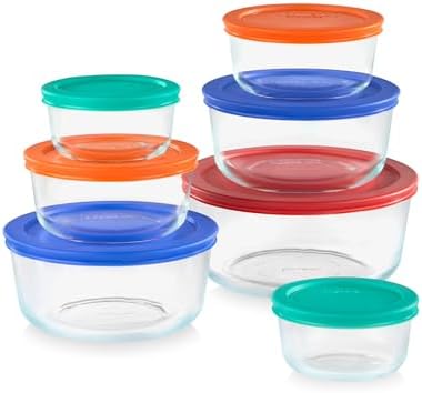 Pyrex Simply Store (7-Pack) Glass Food Storage Containers Set by Pyrex