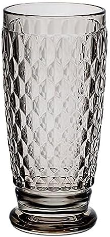 Villeroy & Boch Boston Smoke Crystal Highball Glasses, Set of 4 by VilleroyBoch