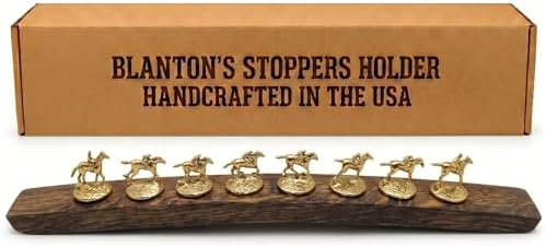 Bourbon Stopper Display for Blanton's, Dark Walnut by Barrel-Art