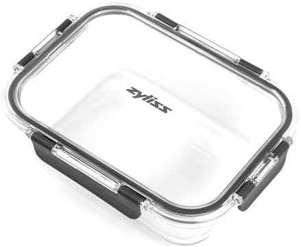 Zyliss Glass Container, Food Container, 1 Liter 8.3"x2.7"x6.3" by Zyliss