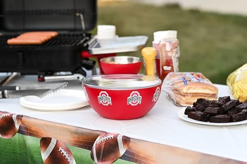served Ohio State Buckeyes Tailgate Bowl (3Q /100oz) - Officially Licensed Stainless Steel Thermal Bowl with Lid - Double-Walled, Vacuum Insulated Bowl, Hot & Cold Food, Tailgates & Game Day - Image 6
