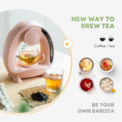 Pods and Grounds Single Serve Coffee Maker,Brew in 1 minute,Pink - Image 6