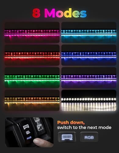 KEMIMOTO 50" LED Light Bar Compatible with Can-Am Maverick X3 2017+ - Image 3
