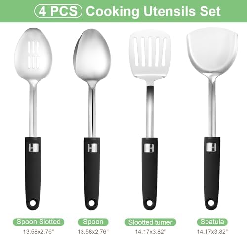 4pcs Stainless Steel Kitchen Utensils Cooking Utensils Set - Image 2