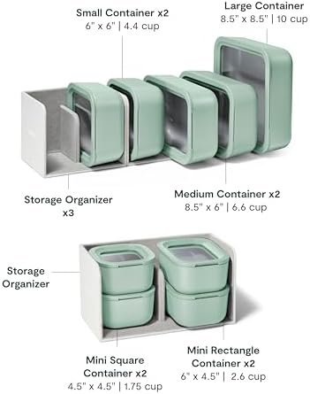 Caraway 22-Piece Glass Food Storage Set, Storage Containers for Food - Image 3