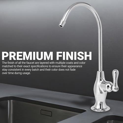 Metpure 3-Line Air-Gap RO Faucet, Chrome, NSF Certified - Image 2