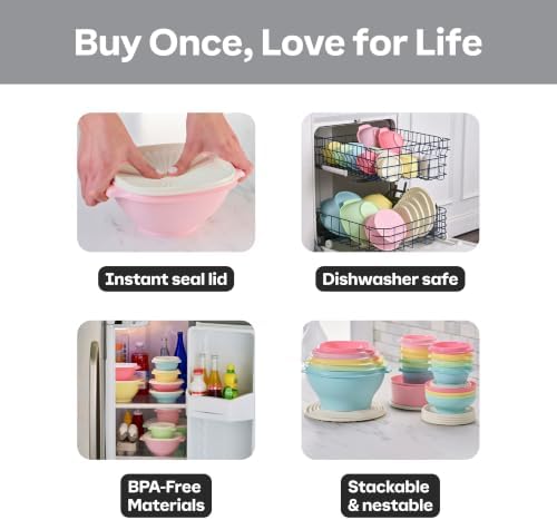 Tupperware Heritage 36-Piece Vintage Pastel Set (18 Containers + 18 Lids) - Image 3