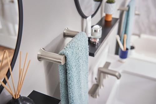 Moen Genta LX Modern Single Kitchen or Bathroom Towel Bar, 6.8-Inch, Brushed Nickel, BH3886BN - Image 3