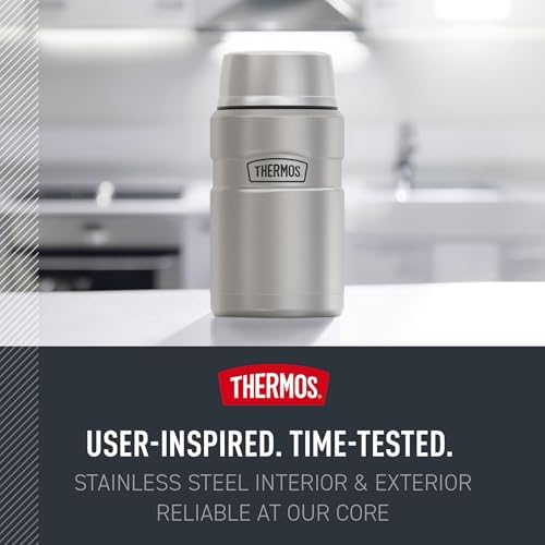 THERMOS Stainless King Food Jar with Bowl, 24oz, Matte Teal - Image 6