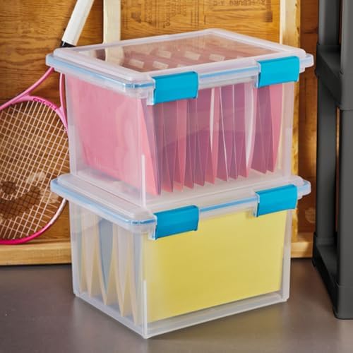 Sterilite Gasket Storage Box with Lids for Home & Office, 32 Quart, 12-Pack - Image 6