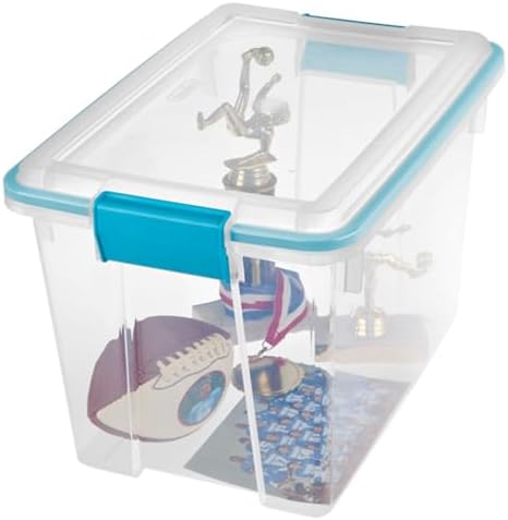 Sterilite Gasket Storage Box with Lids for Home & Office, 20 Quart, 6-Pack. - Image 4