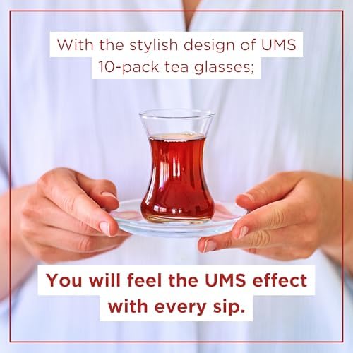 Turkish Tea Glass Set of 30, Small Clear Glass Tea Cups for Hot Drinks - Image 3