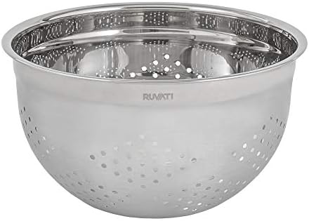 Ruvati 5 quart mixing bowl and colander set with grater attachments (6 piece set) - RVA1255 - Image 6