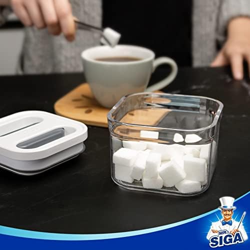 MR.SIGA 8 Piece Airtight Food Storage Container Set for Pantry Organization - Image 4