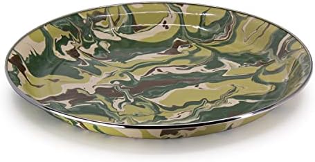 Golden Rabbit Enamelware Medium Tray, 15.5 inch, Camouflage - Image 2