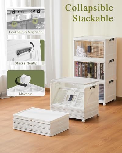 OlarHike 48QT Storage Bins with Lids for Home, Closet, Office, Room, 4 Pack - Image 5
