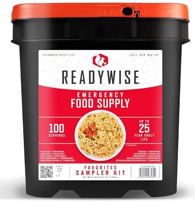 READYWISE Emergency Food Survival Supply Favorites Bucket, 100 Servings by ReadyWise