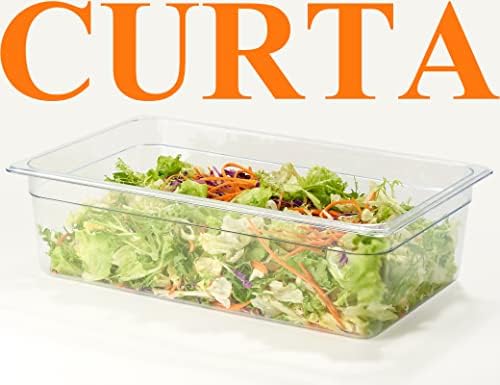 CURTA 6-Pack Full Size 6" Deep NSF Polycarbonate Food Pans | Dishwasher & Freezer Safe Clear Container for Prep Tables, Buffet, Salad Bar, Commercial & Home Kitchen - Image 7