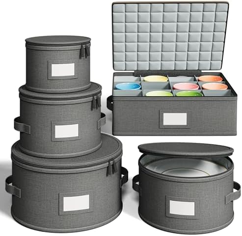 China Storage Containers, Hard Shell, Moving Supplies, 5 Piece Grey by Unknown