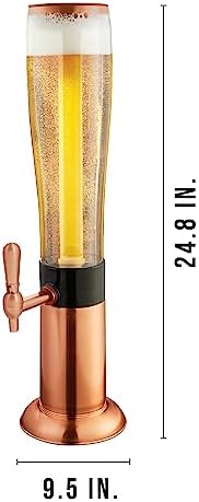 Hammer + Axe Beverage Dispenser – 88 oz Party Drink Dispenser with Ice Tube & Tap| Drink Fountain for Beer, Water, Iced Tea| Mimosa Tower| Margarita Tower| BBQ & Tailgate Essential| Home Bar Accessory - Image 6