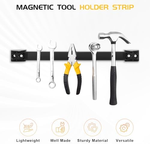 DGSL Heavy Duty Magnetic Tool Holder, 10 Pack 12" Wall Mount Organizer - Image 3