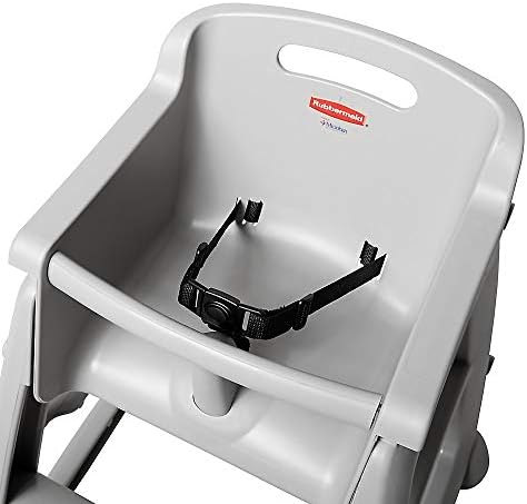Rubbermaid Commercial Products Sturdy High-Chair, 33lb Capacity, Platinum, Pre-Assembled, Stackable, Fits Under Table for Child/Baby/Toddler Seating - Image 3