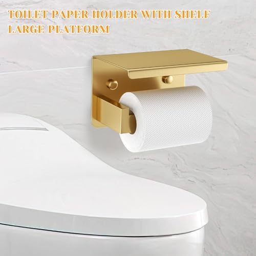 10 Pieces Brushed Gold Towel Bar Set Bathroom Hardware Accessories Set Upgraded Toilet Paper Holder Towel Holder/Racks Set for Bathroom Stainless Steel Wall Mounted 23.6in - Image 3