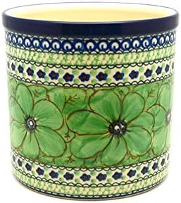 Polish Pottery Utensil Holder - Unikat Signature U408A by Polish+Pottery+Gallery