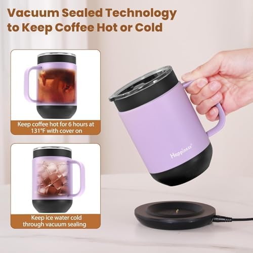 Happiness Self-Heating Coffee Mug,16oz Temperature Control Smart Cup - Image 6