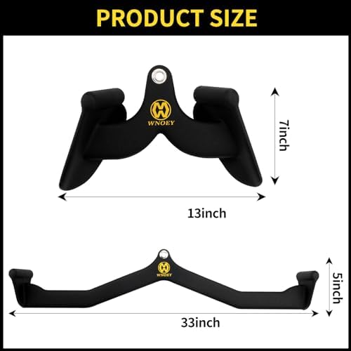 LAT Pulldown Attachment,Back Tricep Bar Strength Training,Handle Grips LAT Pull Down Bar Press Down Exercises,Cable Machine Accessories, Cable Back Attachments for Home Gym - Image 2
