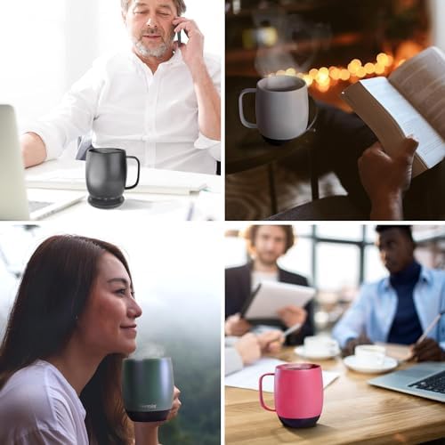 Nextmug - Temperature-Controlled, Self-Heating Coffee Mug (Almond - 14 oz.) - Image 6