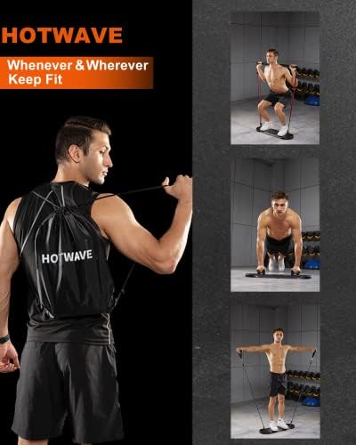 HOTWAVE Push Up Board, Portable PushUp Board, Foldable 20 in 1 Push Up Bar - Image 4