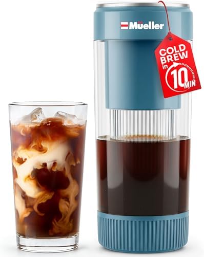 Mueller RapidBrew Cold Brew Iced Coffee Maker, Mineral Blue by MUELLERHOME
