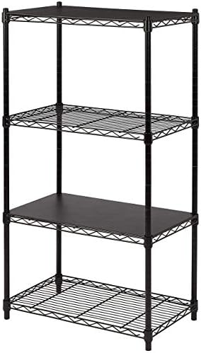 Amazon Basics 2-Shelf Stackable Storage, 13.3" D x 23.2" W x 22.2" H, Black - Image 6