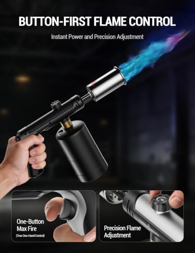 ThermoMaven Propane Torch Gun, One-Touch Max Fire Flame Thrower - Image 3