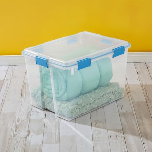 Sterilite Gasket Storage Box with Lids for Home & Office, 80 Quart, 12-Pack - Image 5