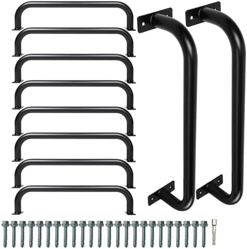 10 Pcs Black 17”Metal Playground Safety HandlesFor Indoor & Ourdoor by ICokin