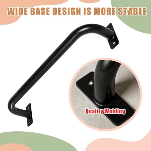 6 Pcs Black 17”Metal Playground Safety HandlesFor Indoor & Ourdoor - Image 3
