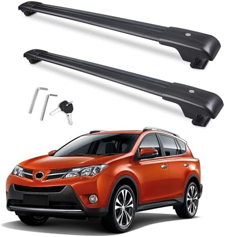 Lockable 260lb Roof Rack Crossbar for 2013-2018 Toyota RAV4 by Autekcomma