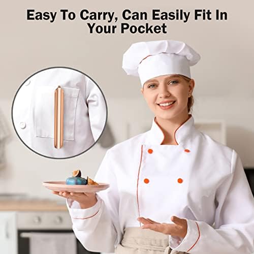 Food Scraper, Restaurant Crumb Sweepers, Stainless Steel Crumbers for Servers, Table Crumber Tool Restaurant Supplies for Waiters, Waitresses and Servers (10 PACK, Rose Gold) - Image 6