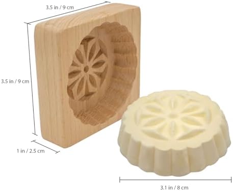 Polart, Flower Butter Mold - Polish Decorative Flower Wooden Molds for Dairy Making Supplies, Homemade Butter Shaper and Wood Kitchen Accessory - Table Decorations at Occasions, Party, & Celebrations - Image 2