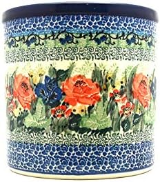 Polish Pottery Utensil Holder - Unikat Signature U4400 by Polish+Pottery+Gallery