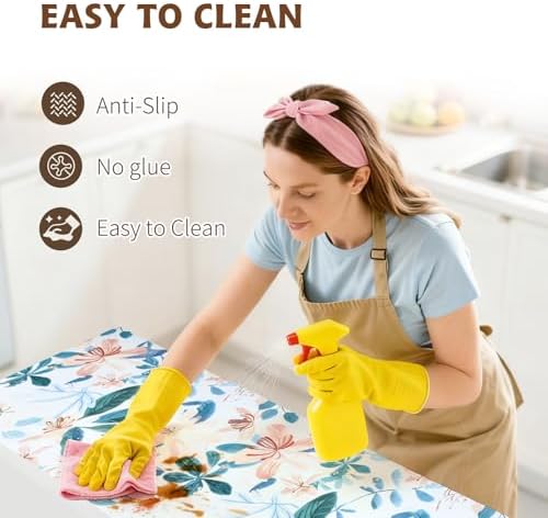 Shelf Liners for Kitchen Cabinets 17in x 20FT, Non Adhesive Drawer Liner - Image 4